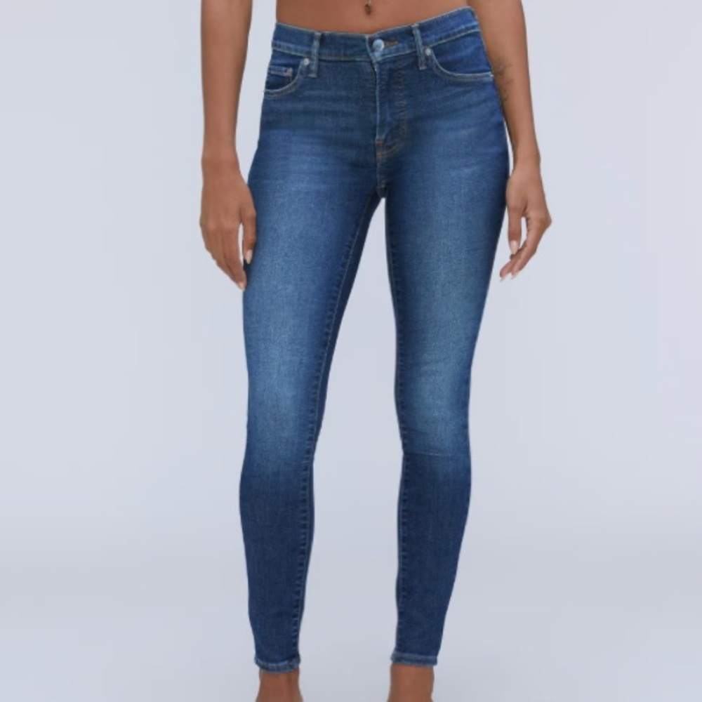 Everlane Blue High-Rise Skinny Jeans
